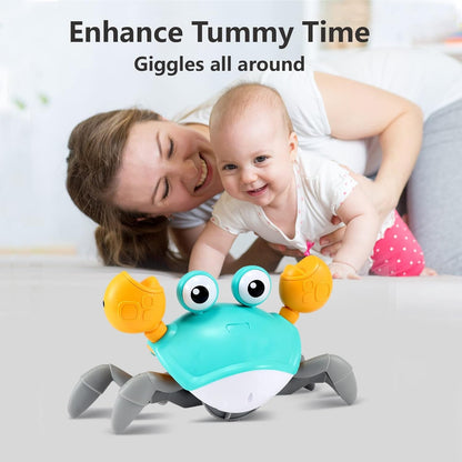 Interactive Crawling Crab Baby Toy – Tummy Time & Early Development Aid