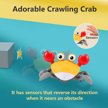 Interactive Crawling Crab Baby Toy – Tummy Time & Early Development Aid