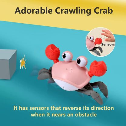 Interactive Crawling Crab Baby Toy – Tummy Time & Early Development Aid