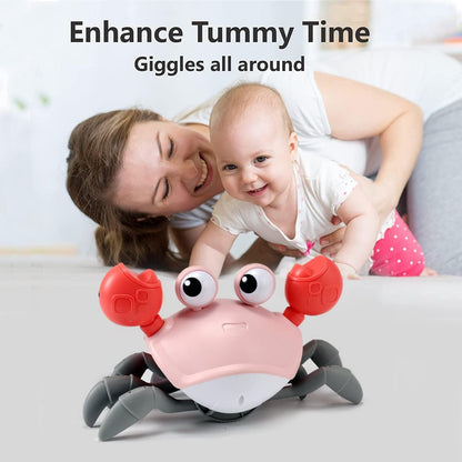 Interactive Crawling Crab Baby Toy – Tummy Time & Early Development Aid