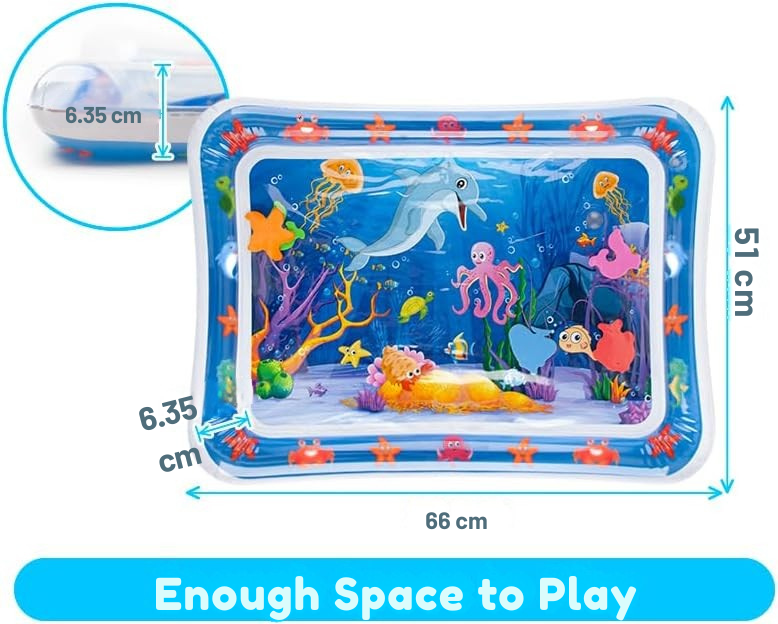 Tummy Time Water Play Mat – Sensory Development for Babies