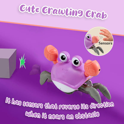 Interactive Crawling Crab Baby Toy – Tummy Time & Early Development Aid