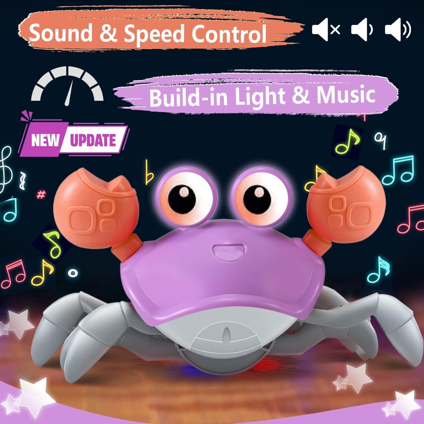 Interactive Crawling Crab Baby Toy – Tummy Time & Early Development Aid