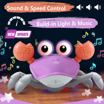 Interactive Crawling Crab Baby Toy – Tummy Time & Early Development Aid