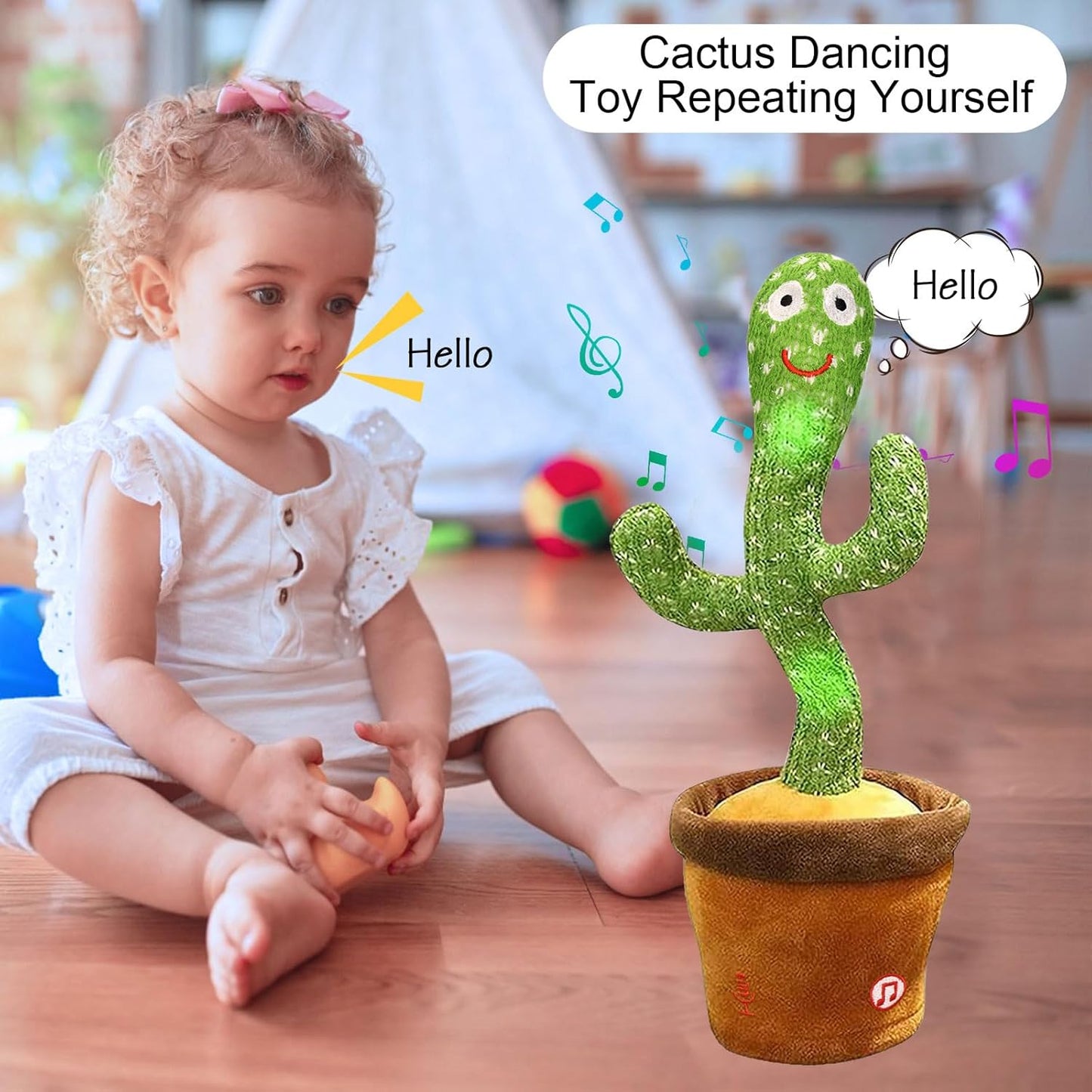 Talking Cactus Plush – Repeats What You Say & Dances