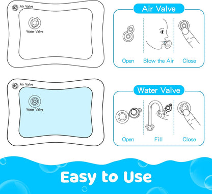 Tummy Time Water Play Mat – Sensory Development for Babies