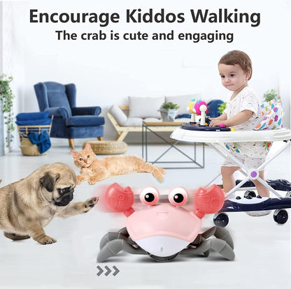 Interactive Crawling Crab Baby Toy – Tummy Time & Early Development Aid