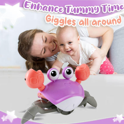 Interactive Crawling Crab Baby Toy – Tummy Time & Early Development Aid