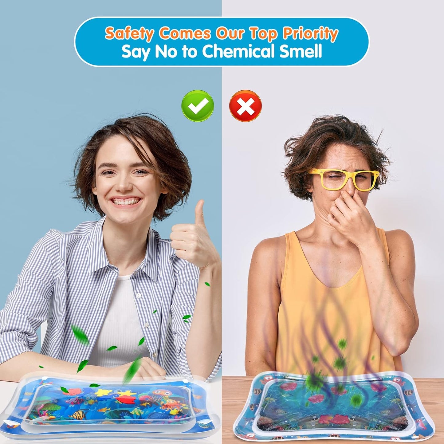 Tummy Time Water Play Mat – Sensory Development for Babies