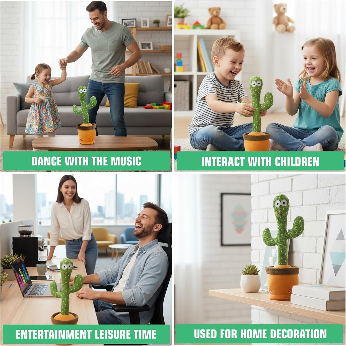 Talking Cactus Plush – Repeats What You Say & Dances