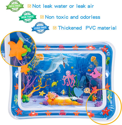 Tummy Time Water Play Mat – Sensory Development for Babies