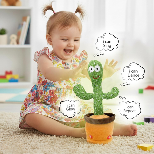 Talking Cactus Plush – Repeats What You Say & Dances