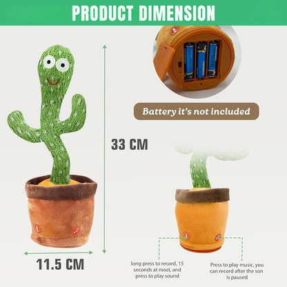Talking Cactus Plush – Repeats What You Say & Dances