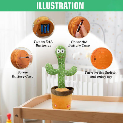 Talking Cactus Plush – Repeats What You Say & Dances